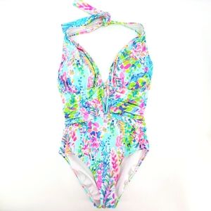 Lilly Pulitzer Lanai Halter one piece swimsuit